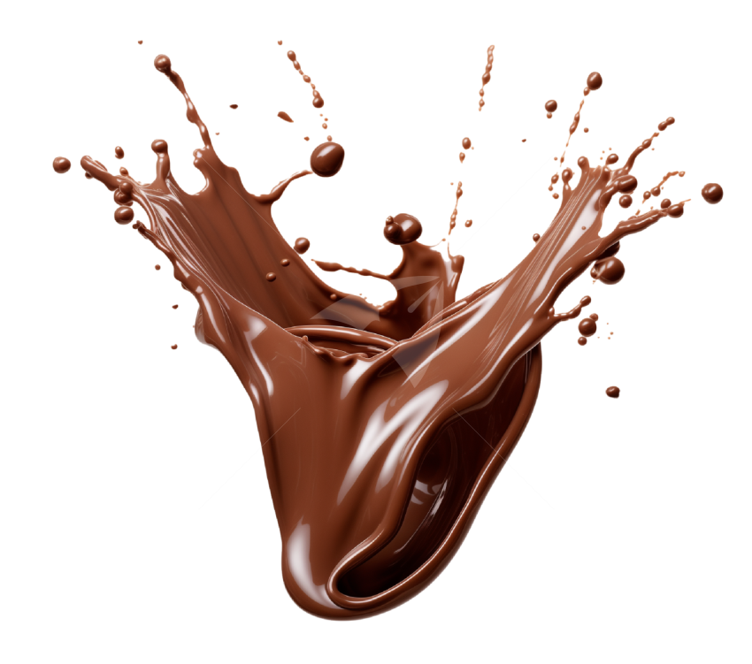 Transparent Chocolate Splash