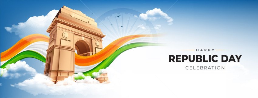 Republic Day Social Media Header Banner Template