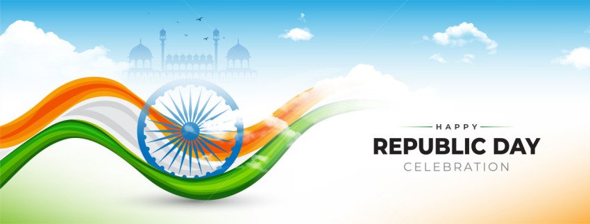 Republic Day Social Media Header Banner Template