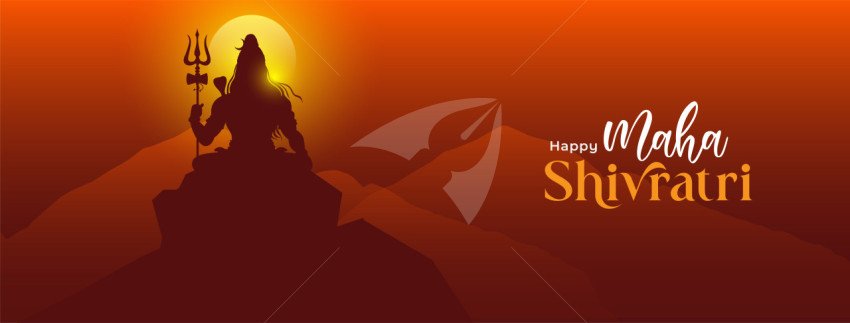 Happy Maha Shivratri Cover Banner Design Template