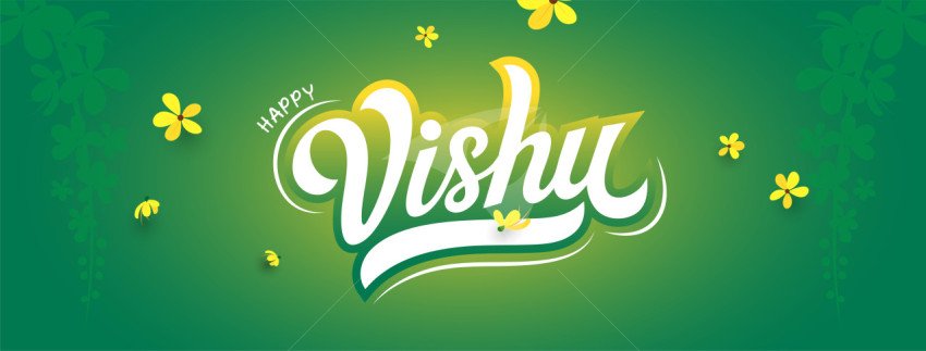 Happy Vishu Cover Banner Design Template