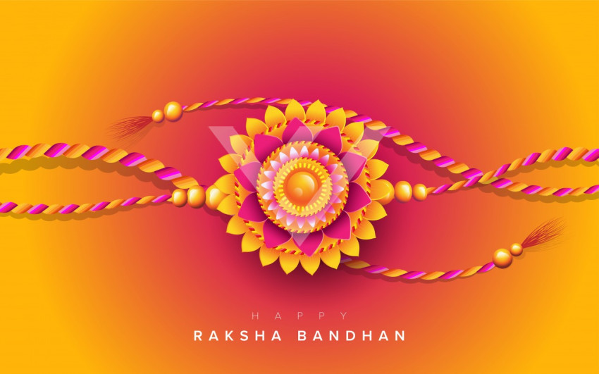 Raksha Bandhan Background Design Template with Creative Rakhi Illustration  Stock Vector  Adobe Stock