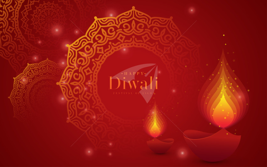 Diwali Festival Background Design Template