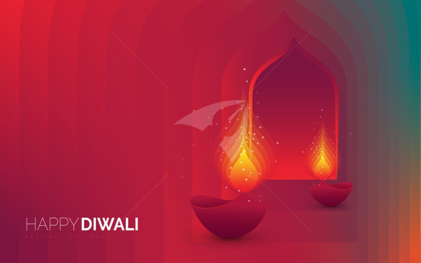 Happy Diwali Background Template