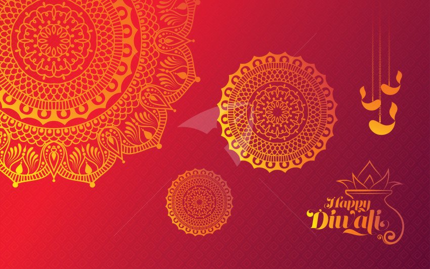 Happy Diwali Background Template Design