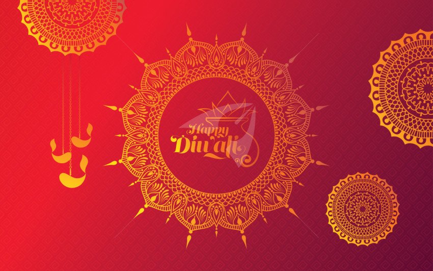 Happy Diwali Ornamental Background Template