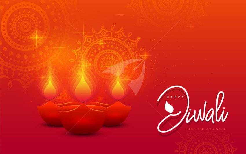 Happy Diwali Festival Greeting Background