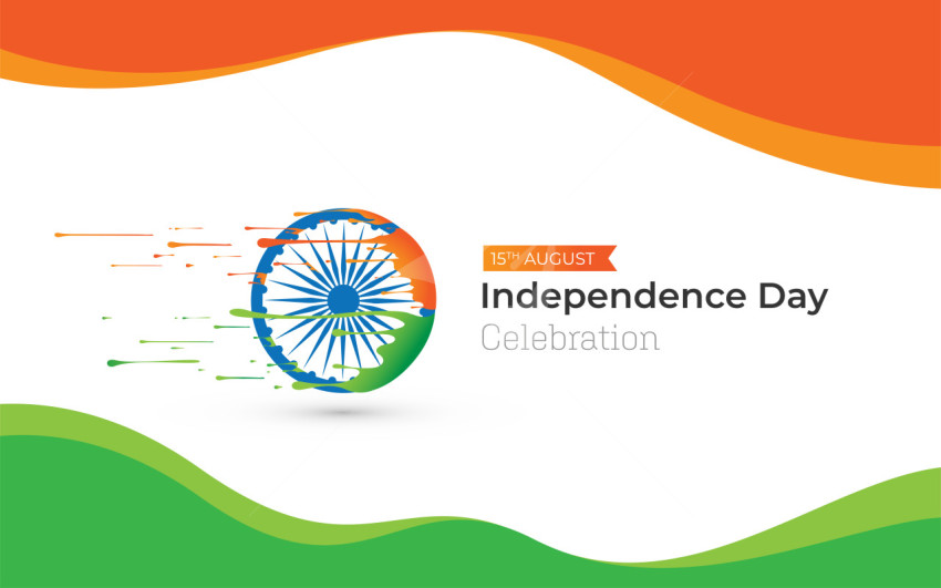 Tricolor Indian Independence Background