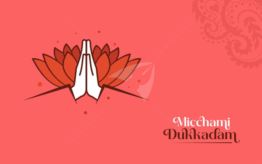 Jain Festival Micchami Dukkadam Background Design