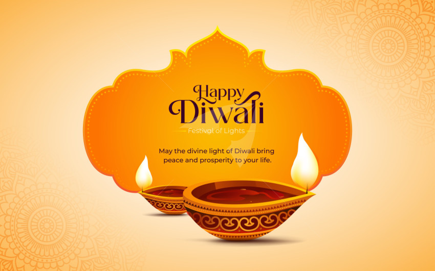 Happy Diwali Background Design Template