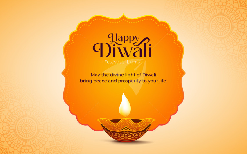 Happy Diwali Background Design Template