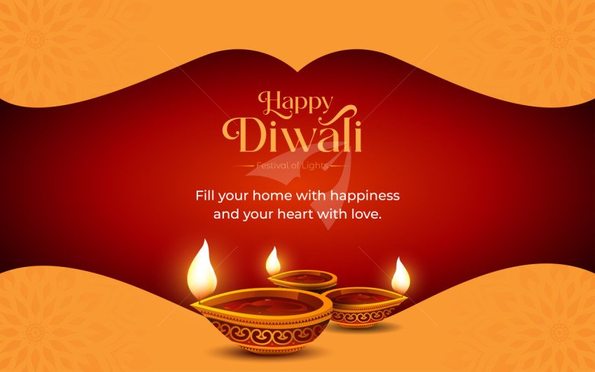 Happy Diwali Background Design Template