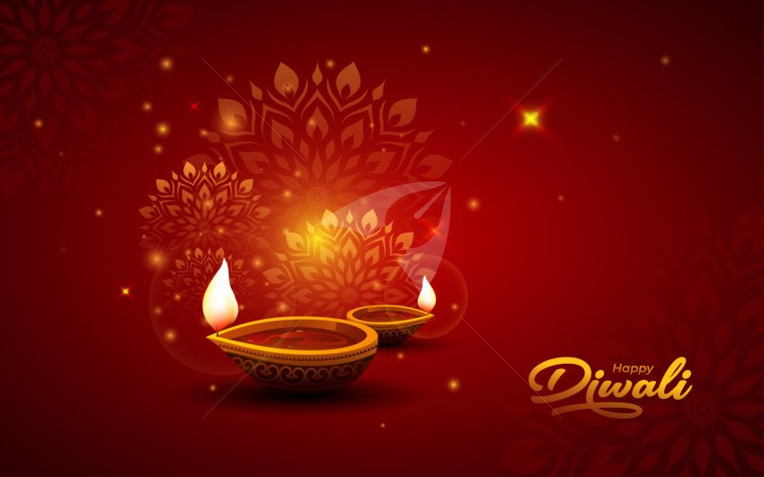 Happy Diwali Background Design Template