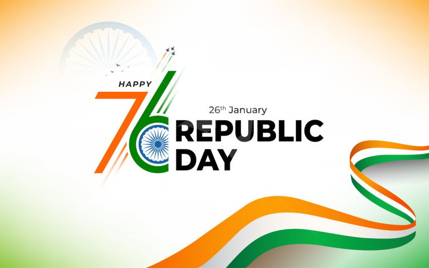 Happy republic day background design template