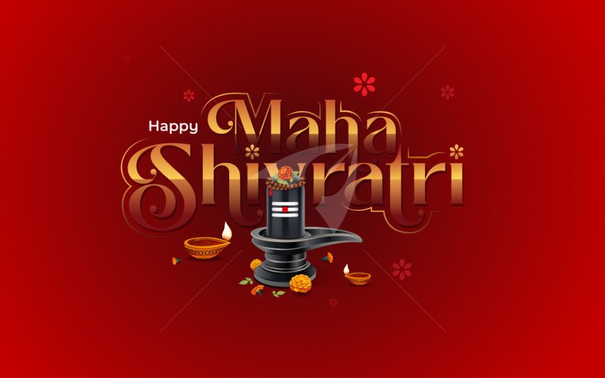 Happy Maha Shivratri Background Vector Design Template