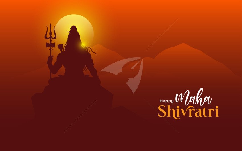 Happy Maha Shivratri Background Design Template