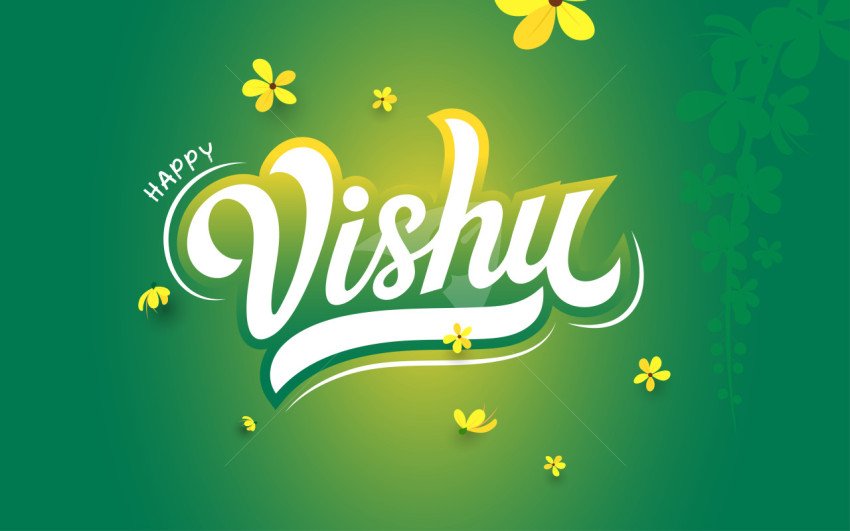 Happy Vishu Background Design Template