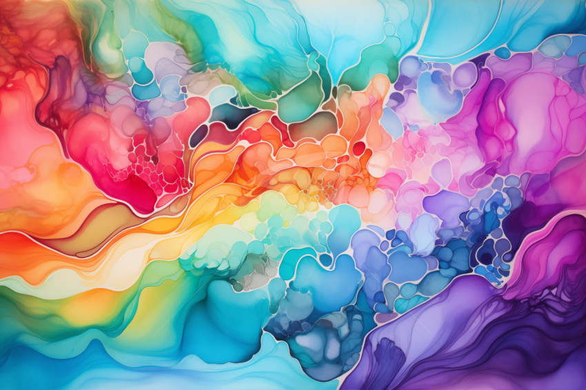 Alcohol Ink Painting Style Watercolor Background