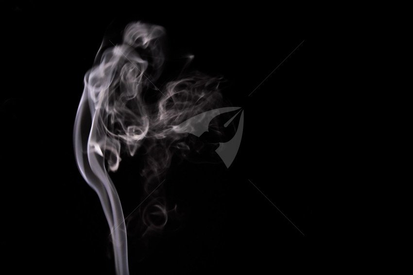 Smoke image on black background