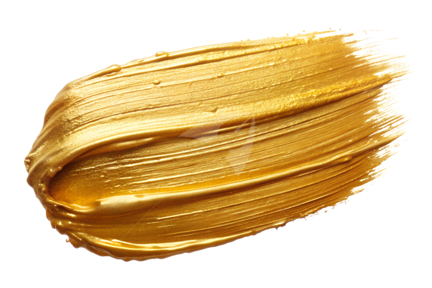 Gold brush stroke png