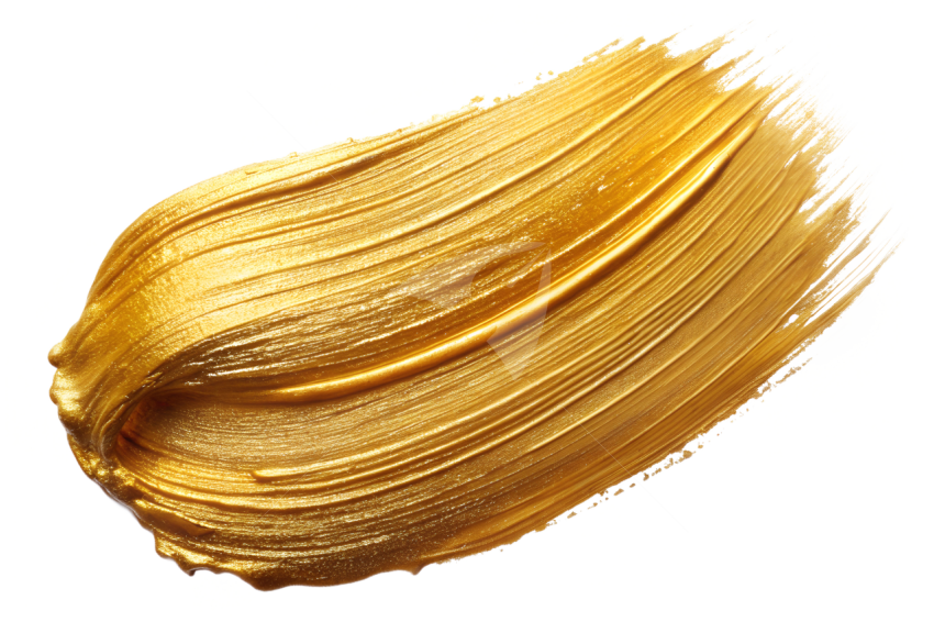 Gold brush stroke png