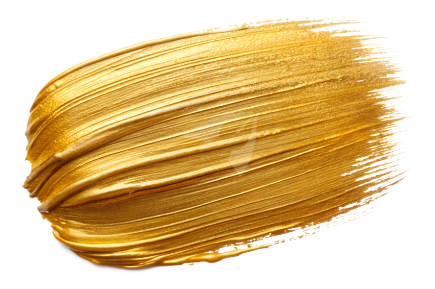 Gold brush stroke png