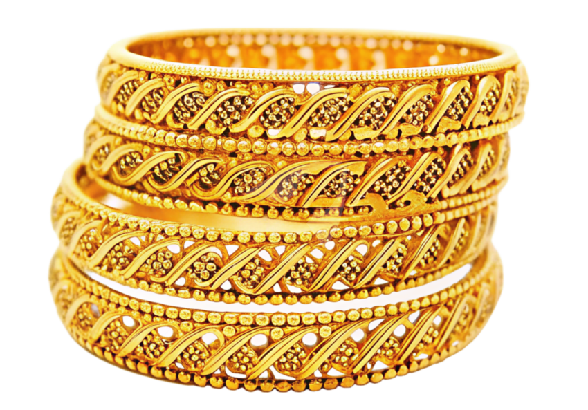 Gold bangles png image