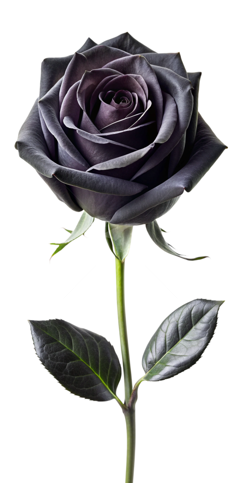 Black rose flower Png