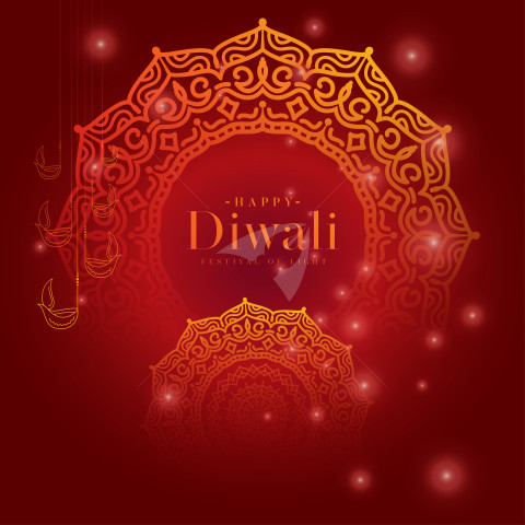 Happy Diwali Festival Post Banner