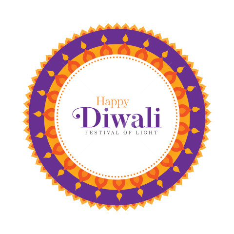 Happy Diwali Festival Post Banner Background Template