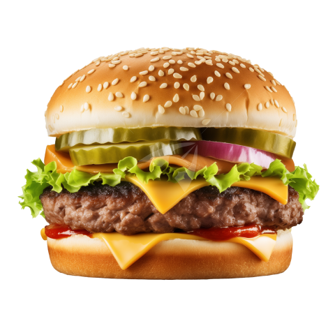 Transparent Burger Image