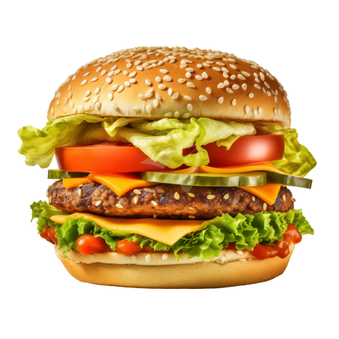 Veg Burger Transparent Image