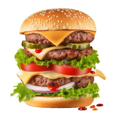 Big Ham Burger Png Image