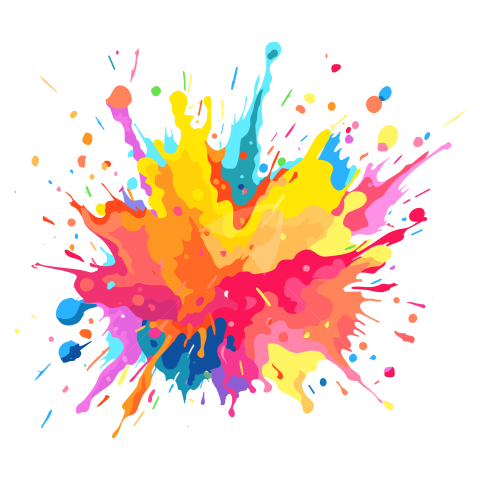 Color Splash Vector Illustration