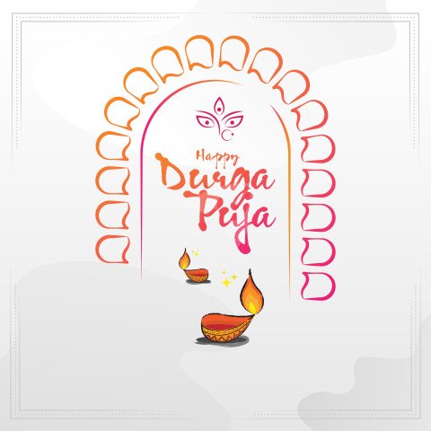 Happy Durga Puja Template