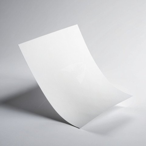 A4 leaflet floating mockup on a white background