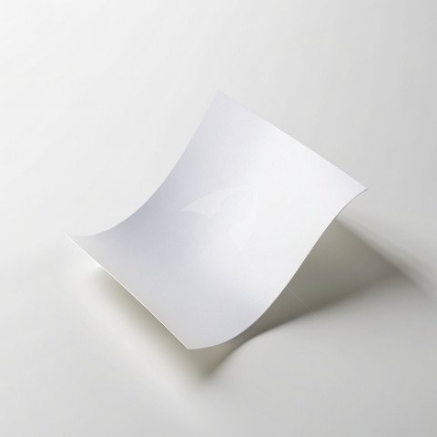 A4 leaflet floating mockup on a white background
