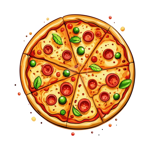 Pizza Vector Illustration