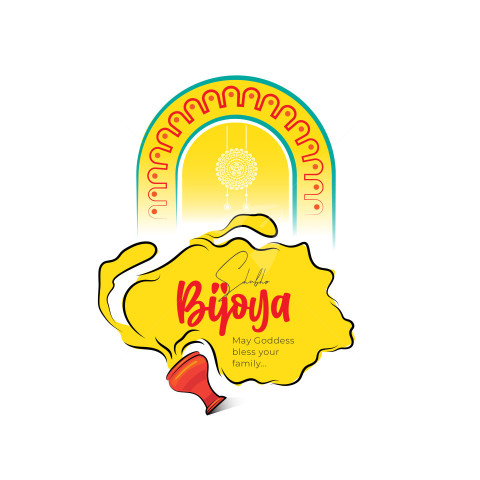 Shubho Bijoya Durga Puja Greeting Design