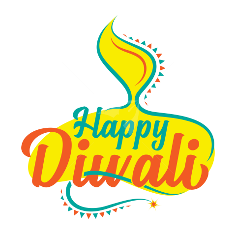 Happy Diwali Sticker Design Template