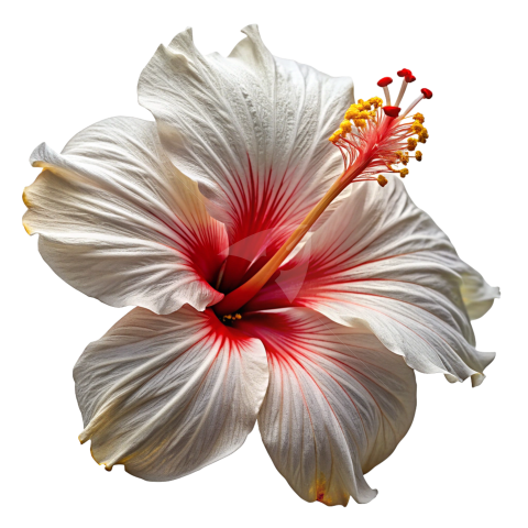 White Hibiscus flower Png