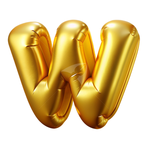 Letter w balloon png