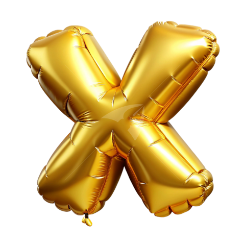 Letter x balloon png