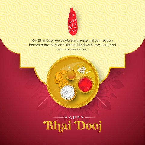 Happy Bhai Dooj Post Greeting Template