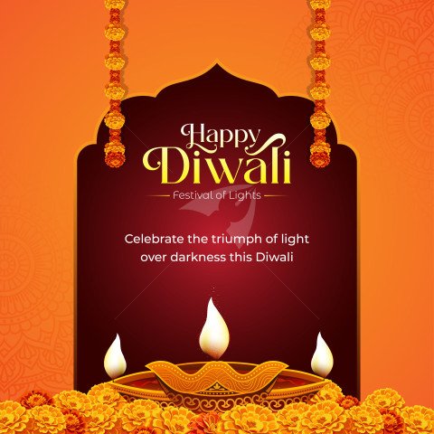 Happy Diwali Background Banner Design Template