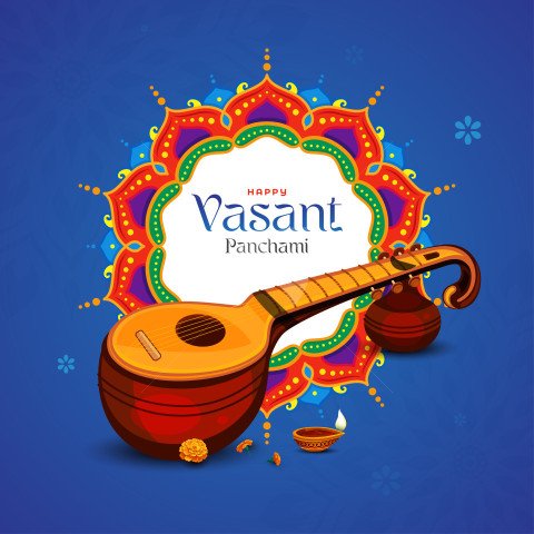 Happy Vasant Panchami Vector Design Template