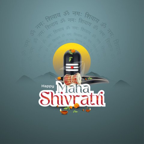 Happy Maha Shivratri Post Design Template