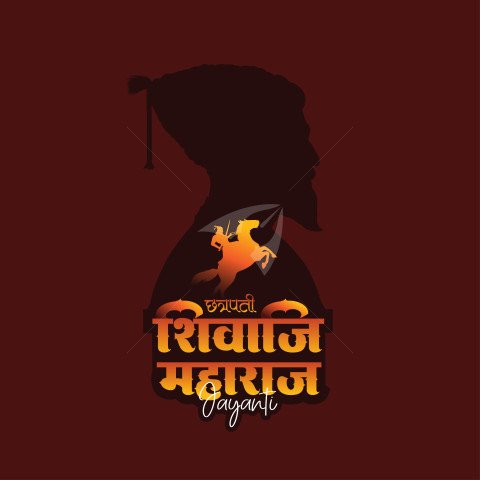 Chhatrapati Shivaji Jayanti Vector Design Template