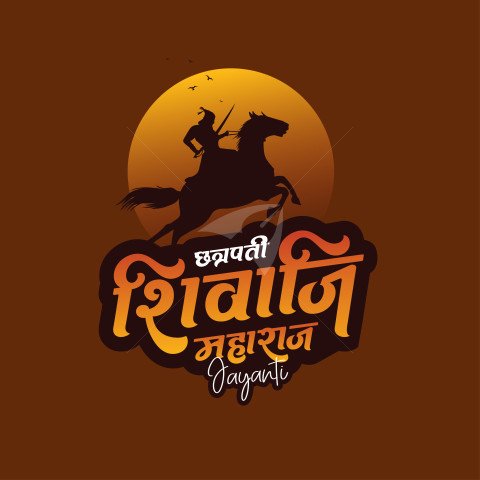 Chhatrapati Shivaji Jayanti Vector Design Template