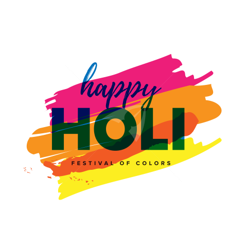 Happy Holi Png Vector Image